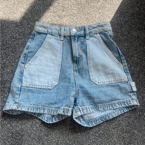 Primark Blue High Waist Denim Shorts